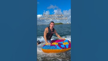 A Pro Tubers Tutorial on How to BARREL ROLL #tubing #boat #watersports #tutorial