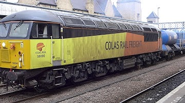 56090-56094 with WATER CANNON TRAIN at LINCOLN CENTRAL, 4-10-2018