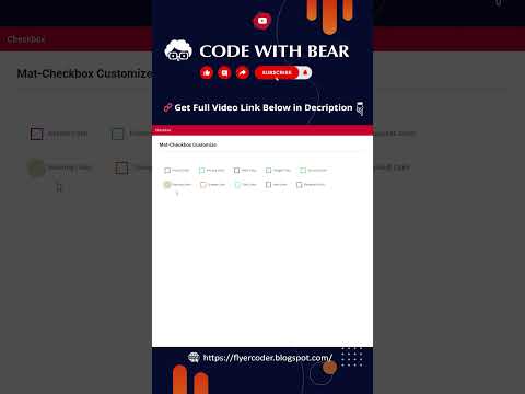 Mat-Checkbox Customize |