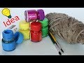 WOW !!! Jute Craft Idea || Best out of Waste Idea 2018 || Desk Organization Using Waste Material