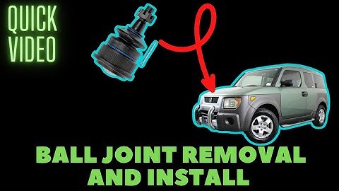 how to remove a ball joint on a Honda Element.
