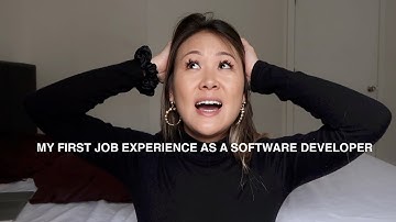 my first job (as a software developer)