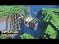 ⛏️ 마인크래프트 야생 건축 강좌 :: ⛰️ 절벽 사이에 있는 집 🏡 [Minecraft House Between Cliffs Tutorial]