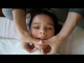 КАК ДЕЛАТЬ Логопедический массаж лица ребенку ДЦП!!  улучшения речи 100%:) Детский канал :)