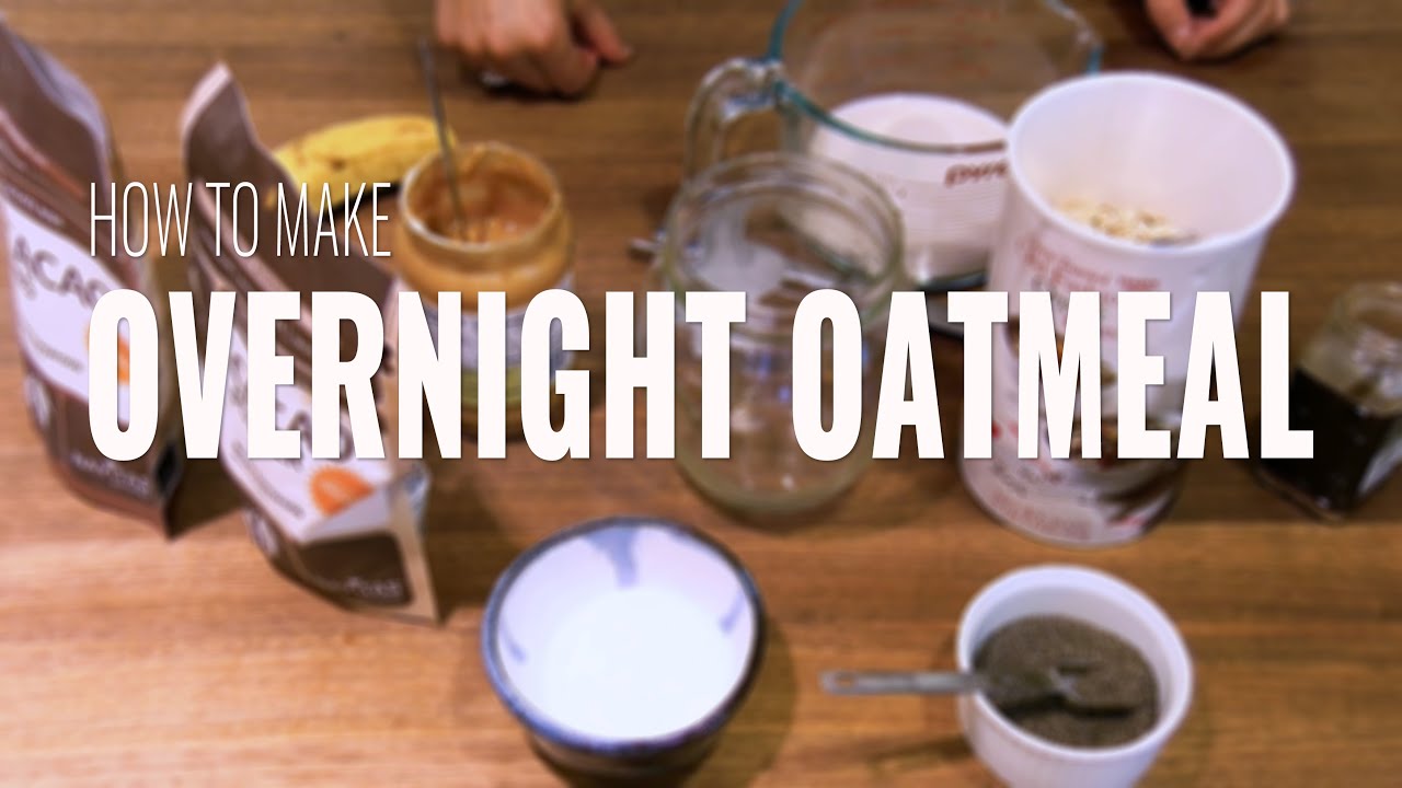How to Make Overnight Oatmeal: Peanut Butter, Banana and Chocolate