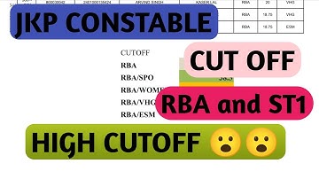 JKP Constable Final Cutoff 2025 | RBA & ST1 Category Full Analysis 🔍 | Unexpected Trends Revealed!