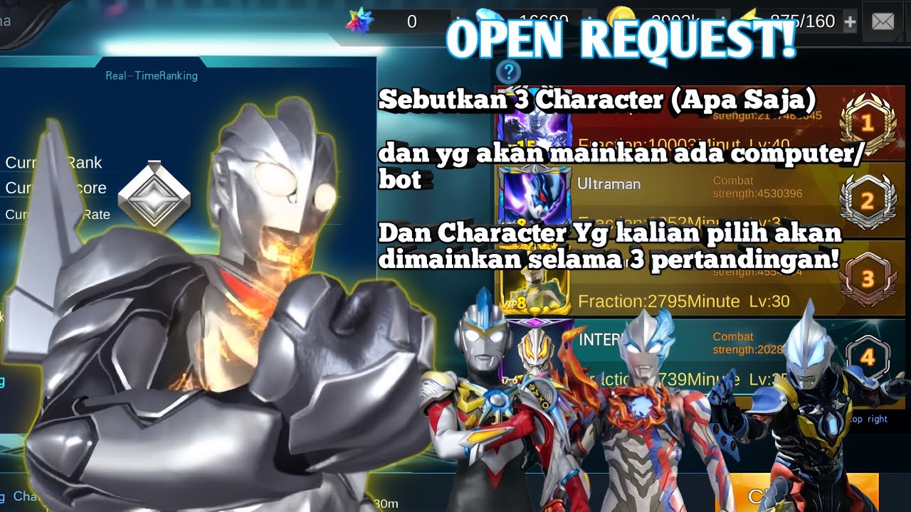 Open Request!! | Push Kualifikasi Ultraman Legend Of Heroes (Global)