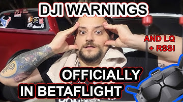 DJI warnings officially in Betaflight - what happened and why?