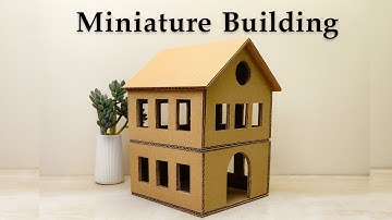 Prachtig miniatuurhuisje van karton | Doe-het-zelf-idee waar je versteld van zult staan!