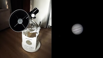 Planet Jupiter through 8" Telescope (Live View)