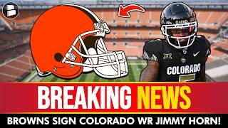 Full 🚨BREAKING: Browns Signing Former Colorado WR Jimmy Horn | Shedeur Sanders Starting SOON Update
