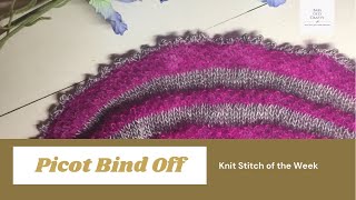 Easy Picot Bindoff for Knitting