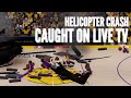 Helicopter crashes into dmba stadium live on television  roblox