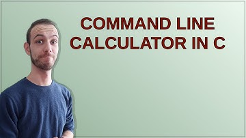 Command line calculator in C