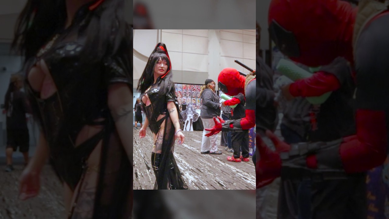 Went from juicy peaches to cracked nuts 😭 #deadpool #bayonetta #cosplay