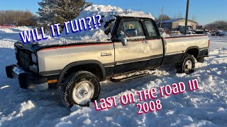 Pulled a 1st gen cummins dodge out of the bush will it run?