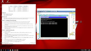 CCNA 2 packet tracer 2.2.4.9 - configuring switch port security