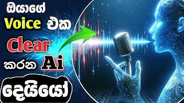AI භාවිතයෙන් Background Noise Remove කරන්නේ මෙහෙමයි – Sinhala Guide | remove background noise 2025