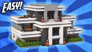 Minecraft: How To Build A Large Modern House Tutorial (#45)