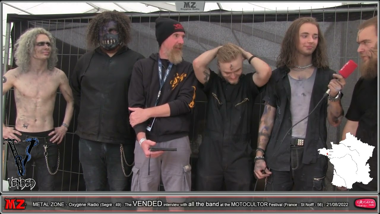 METAL ZONE Oxygène Radio - The VENDED Interview at the Motocultor fest 2022