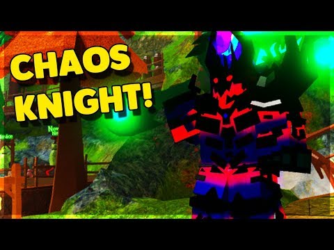 The Chaos Knight Returns Roblox Dungeon Quest Youtube - roblox dungeon quest red knight armor roblox dominus generator