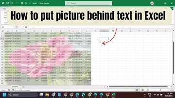 How to put picture behind text in Excel 2016 2019 2013 2010 2007
