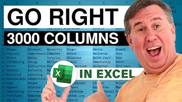 Excel - Go To 3000 Columns to Right - Episode 1863