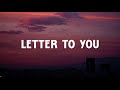 ANTONIO SANDERS  LETTER TO YOU  ( Music Video Lyrics )