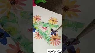 A letter flower painting #shorts #youtubeshorts  #calligraphy