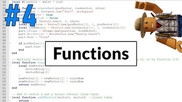 Beginner Roblox Scripting Tutorial #4 - Functions
