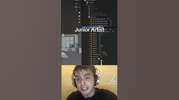 Jr artist Vs Senior artist: renaming objects #blender #3d #blender3d #shorts #blendercommunity