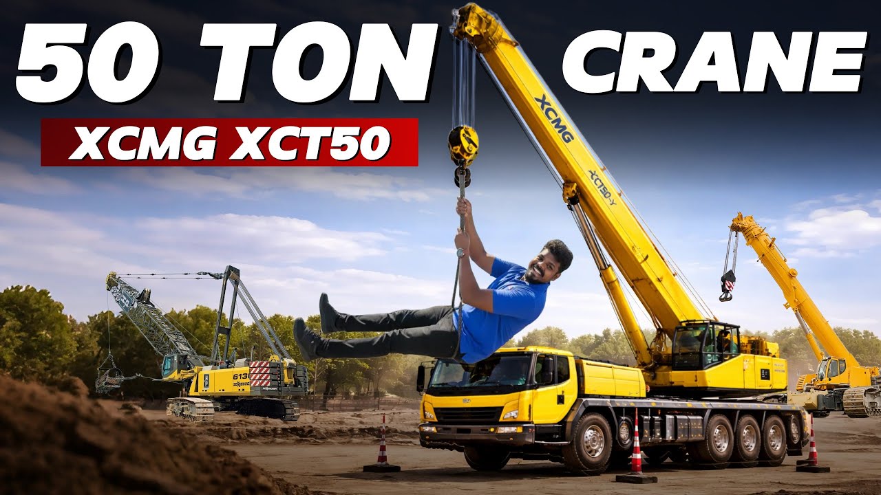 50,000 கிலோ Load? இந்த Craneக்கு இது சாதாரணம் 😳| XCMG XCT50
