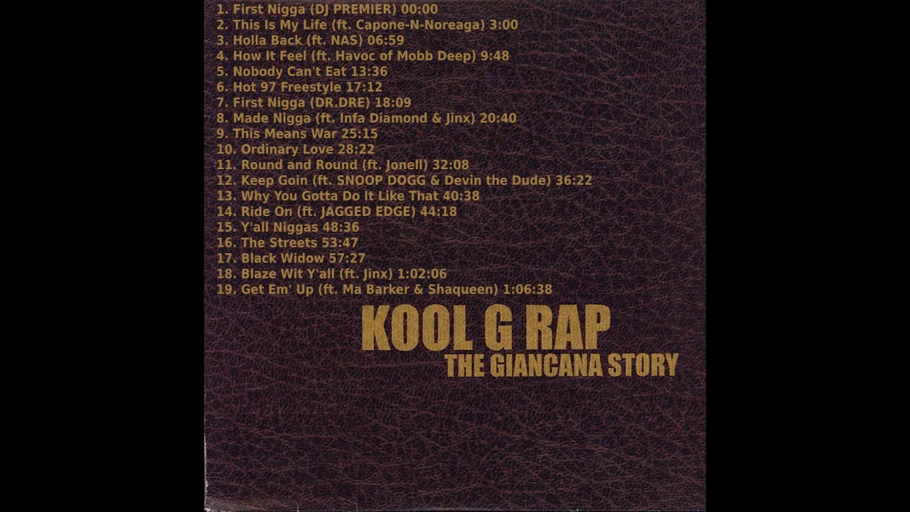 Kool G Rap The Giancana Story Unreleased Full Album - YouTube