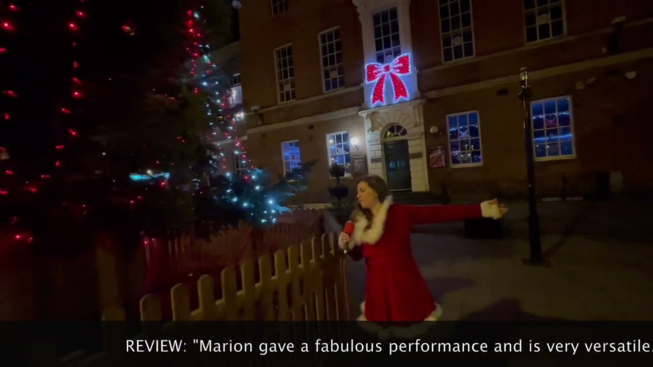 Marion Nicolosi singing Santa Baby - Taunton