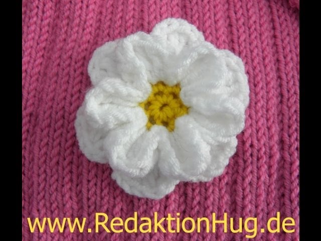 Häkelanleitung #Gänseblümchen, Für Anfänger geeignet, Daisy Crochet  Pattern, Blumendeko