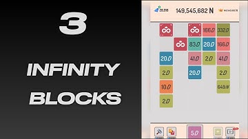 Merging 3 infinity blocks at a time! X2 Blocks game