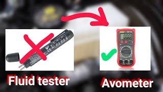 إختبار زيت الفرامل بالافوميتر ?️ how to teste brake fluid with Avometer