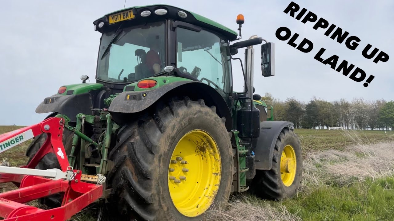 RIPPING UP OLD LAND NEW HAY FIELDS TRACTOR GPS PROBLEMS! - YouTube