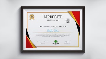 Academic Certificate Design   Photoshop CC Tutorial