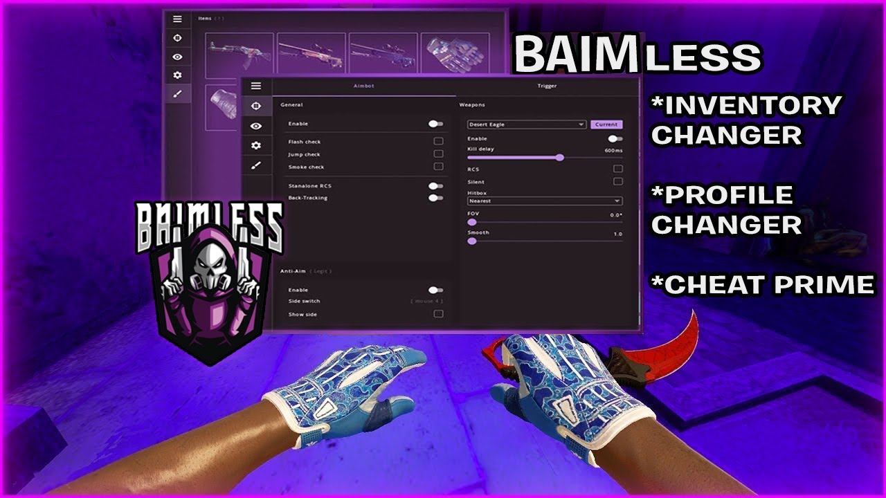CS:GO BAIMLESS MELHOR CHEAT BR COM INVENTORY CHANGER/PROFILE CHANGER ...