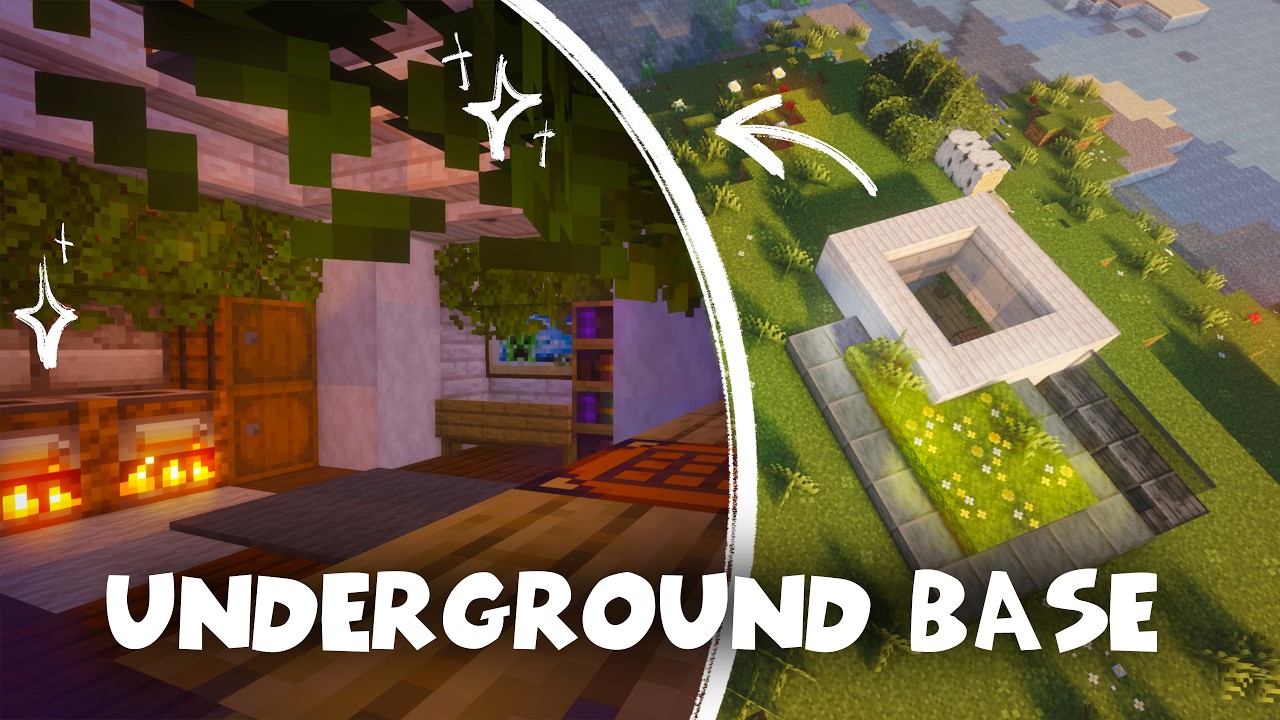 EASY Underground Base in Minecraft! - YouTube