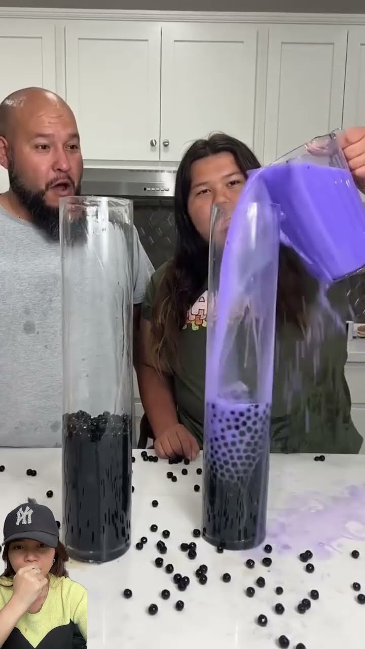 Boba jeruk taro manis seger ⁉️
