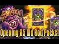 The Return To Hearthstone! 65 Pack Opening - GOLDEN LEGENDARY!