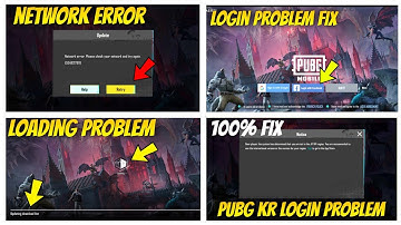 🔴 Pubg Kr Login Problem Fix 100% | Loading Screen Problem | Network Error Please check your network
