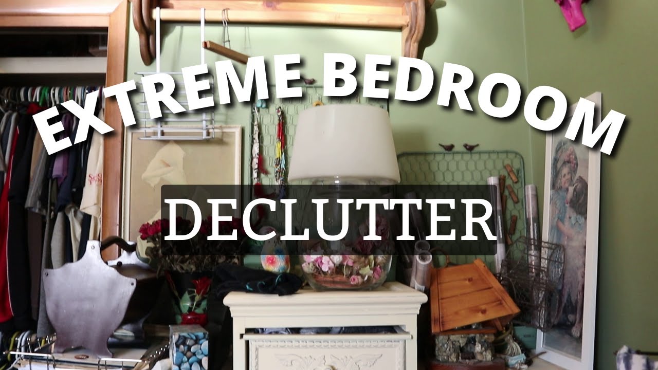 *NEW* EXTREME BEDROOM MAKEOVER /Declutter and Organize /Huge Clothing Declutter /Room Transformation