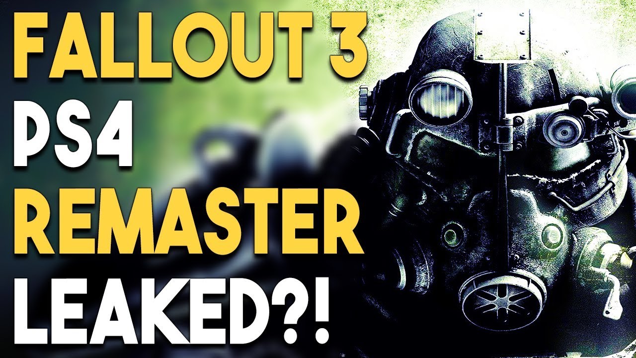 Fallout 3 Ps4 Remaster Leaked And Major Playstation 4 Game Delays Youtube