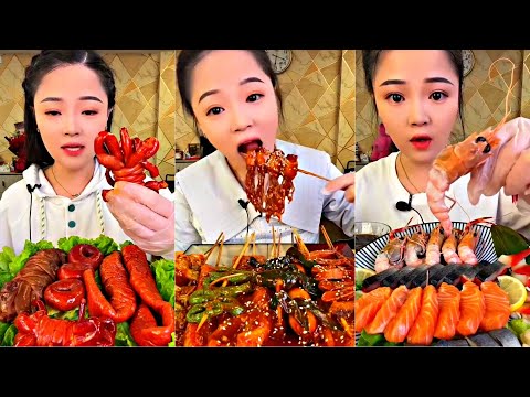 *1 HOUR*ASMR CHINESE FOOD MUKBANG EATING SHOW | 먹방 ASMR 중국먹방 | XIAO YU MUKBANG #123