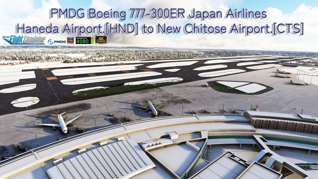 MSFS 2020 PMDG Boeing 777-300ER  Japan Airlines Haneda Airport.[HND] to New Chitose Airport.[CTS]
