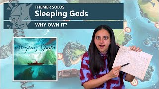 Themer Solos | Sleeping Gods Solo Board Game Review | Maggie's Adrift in Narrative