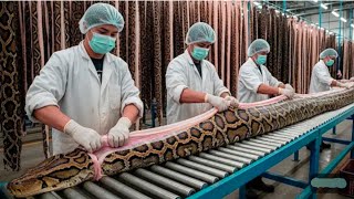 Inside the Snake-Leather Factory_ From Snake Skin to Luxury Jacket (Full Process)